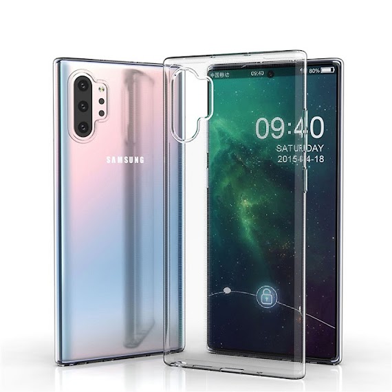 Ốp lưng silicon dẻo trong suốt cho SamSung Galaxy Note 10+ Plus siêu mỏng 0