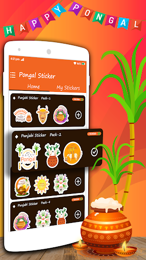 Pongal Stickers For WhatsApp