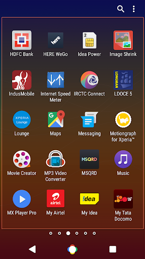 Nougat X Abstract Theme Xperia