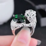 Green Diamond Ring