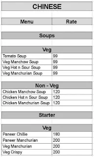 Oh My Veggies menu 1