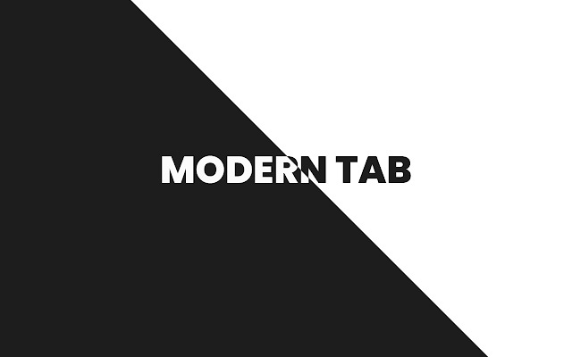 Modern Tab chrome extension