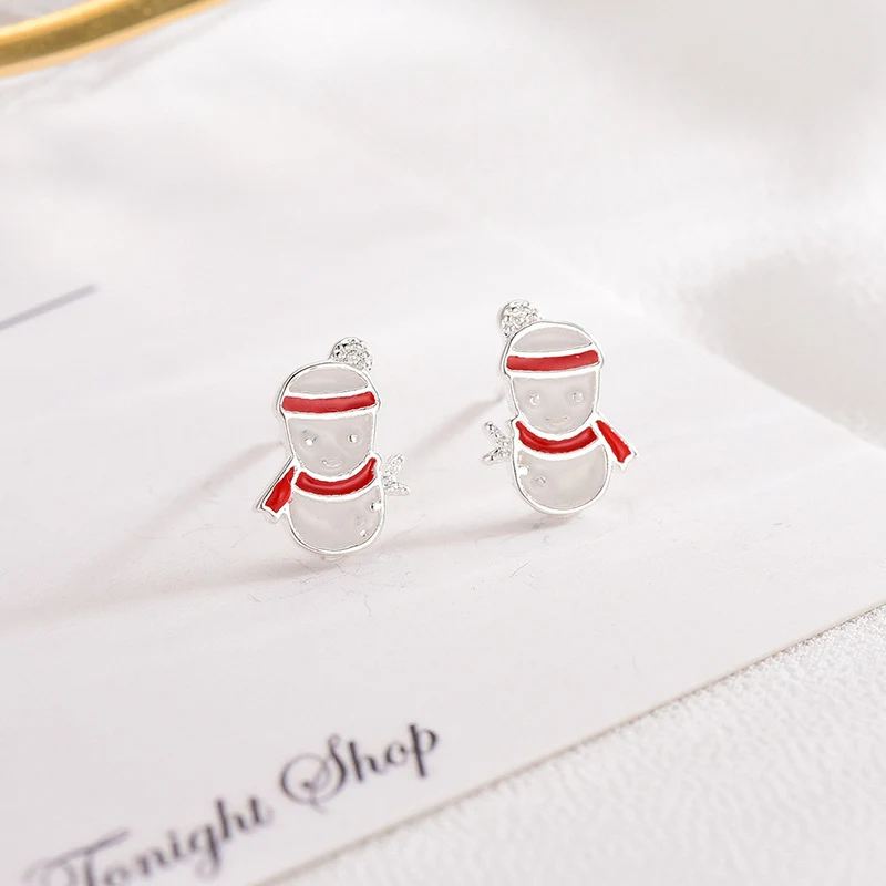 Title 3, Boucles doreilles clous bonhomme de neige de N...