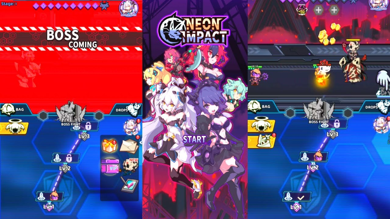 Tải Neon Impact – Game Idle đồ họa chibi cực đáng yêu chính thức ra mắt game thủ Việt 