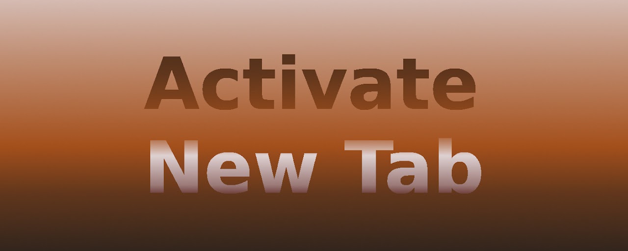 Activate New Tab Preview image 2