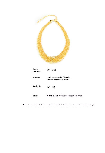 Title 1, Trendy Collar with Exaggerated Personalized Des...