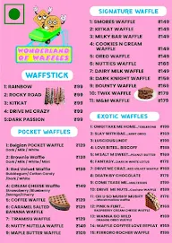 Wonderland Of Waffle menu 1