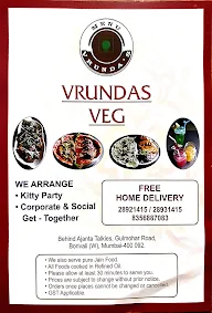 Vrunda's Veg menu 6