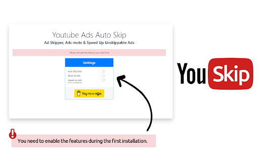 Youtube™ Ad Blocker Auto Skip - YouSkip™