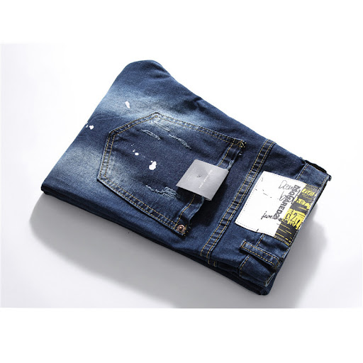 Title 6, Mens D2 Slim Jeans, denim trousers with zipper...