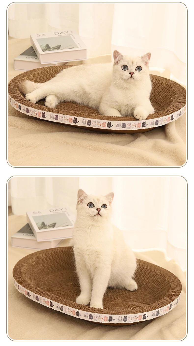 Title 7, Corrugated Cat Scratcher Cat Scrapers Oval Grin...