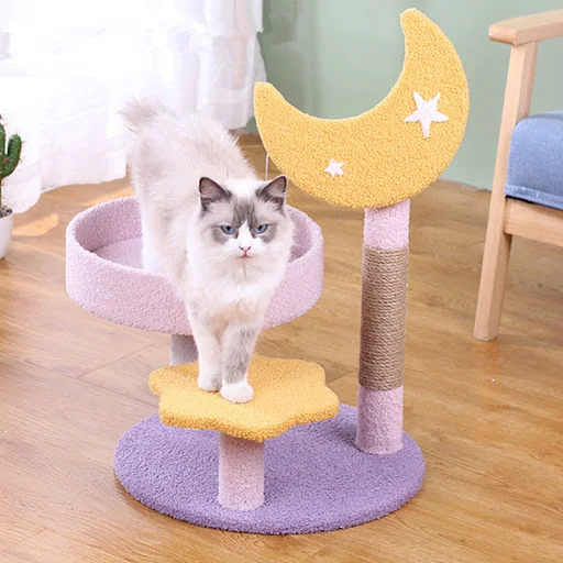 Cat Tower Cats Climbing Frame Three-layer Cat Scratcher Jumping Platform Scratching Post for Cats Scratcher Toys Pet Acc