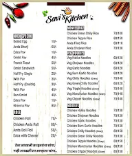 Savi's Kitchen menu 1