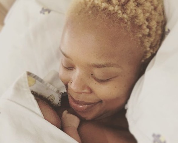 Zoleka Mandela has given birth.