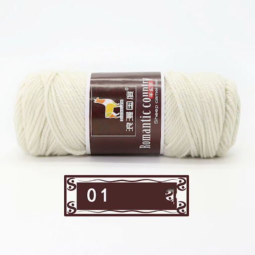Title 7, Romantic Country Hand-Knitted Alpaca Scarf Thre...