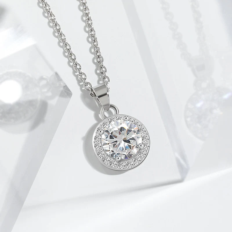 Collier ras du cou avec pendentif rond tournesol, style européen et américain, sac rond pour femme, design élégant et raffiné.