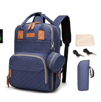 Baby Diaper Backback Large Capacity Mummy Nappy Bag Multifunctional Daypack with Pacifier Holder Changing Pad Stroller S