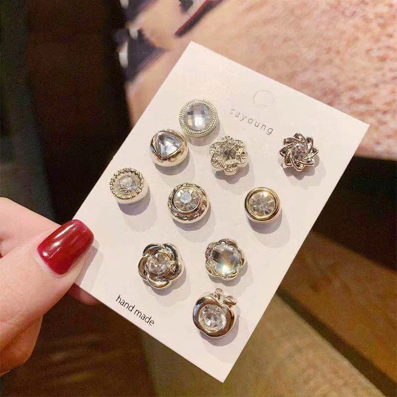 Anti-glare gesp kleine broche dames pin decoratie creatieve corsage all-match kleding fixatie accessoire.