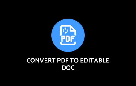 Convert PDF to Editable Doc small promo image