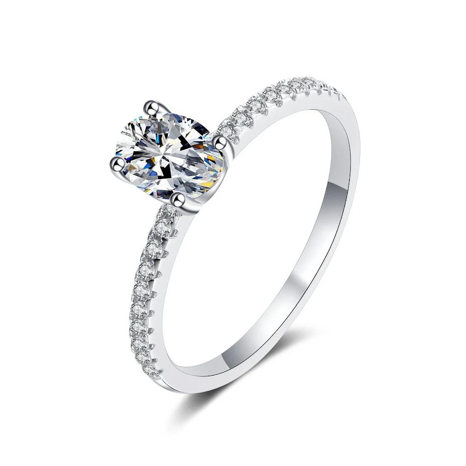 Simple Big Diamond Wedding Ring Moissanite Ring Women, stunning sparkle and timeless elegance. A perfect wedding ring to