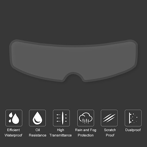 Title 4, Rainproof and Anti-fog Film for Motorcycle Helm...