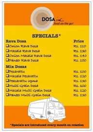 Dosa Inc menu 4