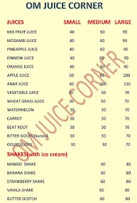 Om Juice Corner menu 2