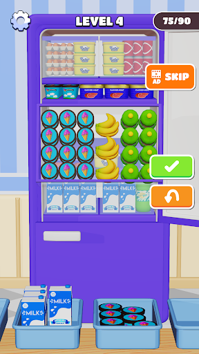 Screenshot Fill Up Fridge：Organizing Game