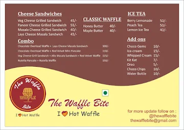 The Waffle Bite menu 