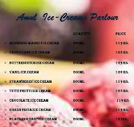 Amul Ice Creams Parlour N Beverages menu 1