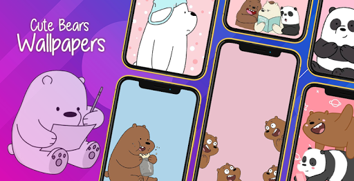 Cute Bear Cartoon Wallpaper Offline
