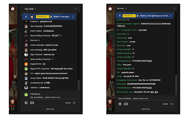 BetterYouTubeLive Chat chrome extension