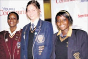 YOUNG ORATORS: Mulalo Mammburu of Louis Trichardt High School, Leandre Buys of Merensky High School and Elizabeth Ndou of Thenwe High School. PHOTO: CHESTER MAKANA. circa  May 2009. © Sowetan.