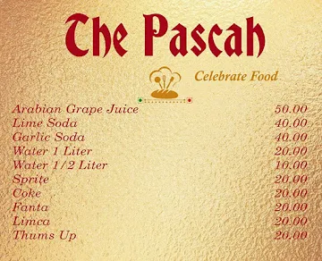 The Pascah menu 