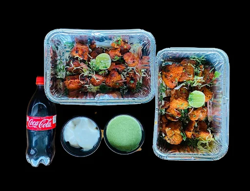 Chicken & Fish Tikka Platter With Coke