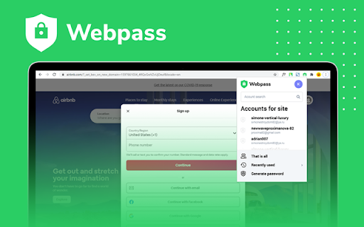 Webpass: password manager for companies