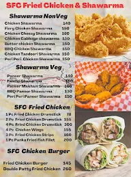 SFC Shawarma & Fried Chicken menu 1