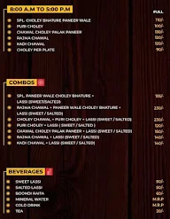 Nagpal's Chole Bhature menu 3