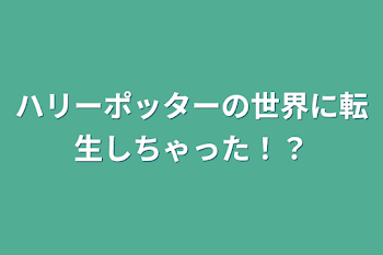 「ハリーポッターの世界に転生しちゃった！？」のメインビジュアル