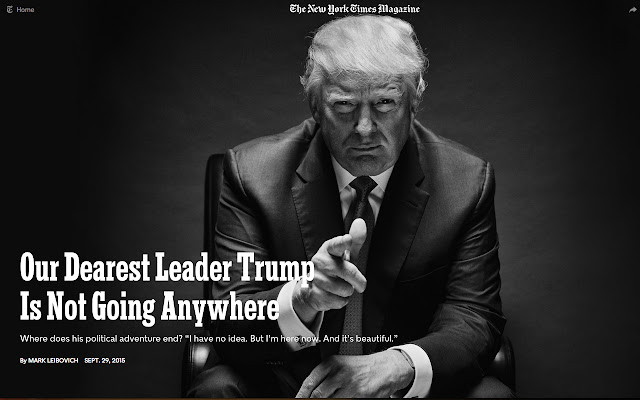 Our Dearest Leader Trump chrome extension