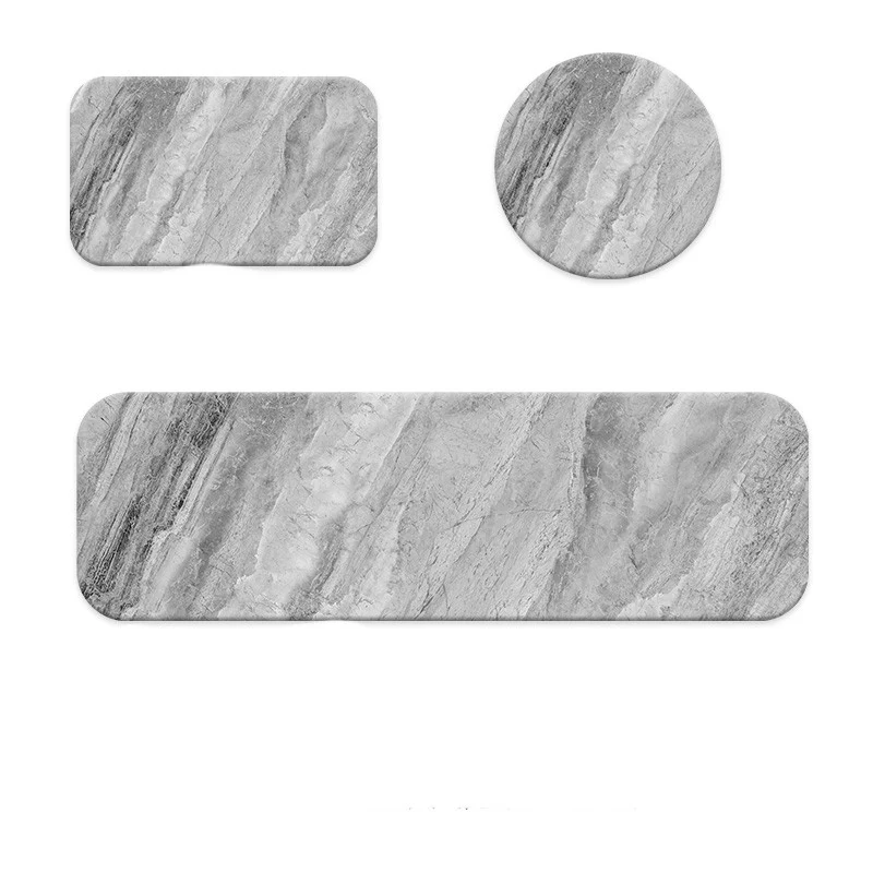 Almohadilla de lavado de barro de diatomeas para fregadero de inodoro, absorbente y de secado rápido, para jabón.