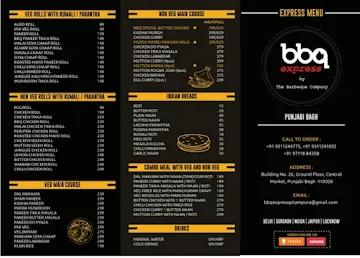 Bbq Express By The Barbeque Company menu 