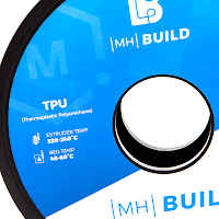 White MH Build Series TPU Flexible Filament - 1.75mm (1kg)
