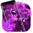 Herunterladen Neon Violet Weed Theme Installieren Sie Neueste APK Downloader