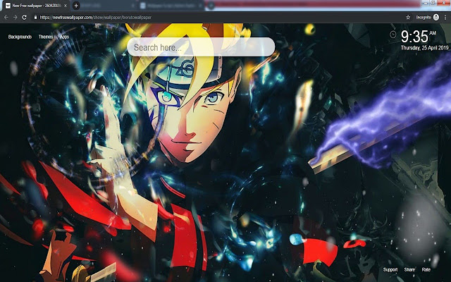 ボルトのhdの壁紙ナルトのテーマ新しいタブ