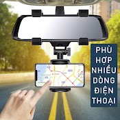 [Đa Năng] Giá Treo Đỡ Điện Thoại Xoay 360 Độ Trên Ô Tô , Giá Để Điện Thoại Móc Gương Chiếu Hậu , Cây Kẹp Smartphone Tiện