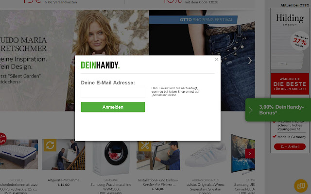 DeinHandy Cashback-Klick