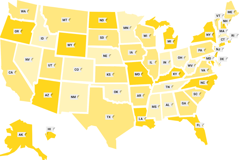 United States map