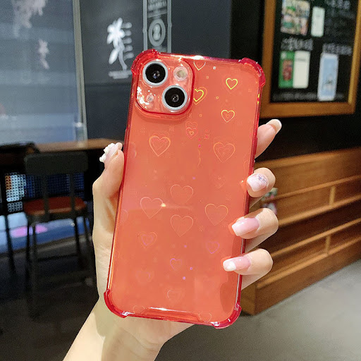 Title 9, Laser Colorful Love Silicone Phone Case. Protec...