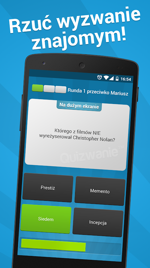 Android application Quizwanie PREMIUM screenshort